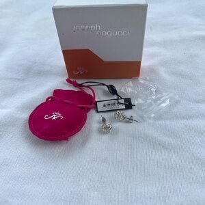 Silver Crystal Earrings